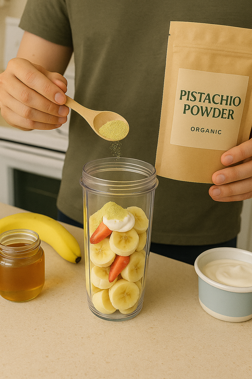 100% Organic Pistachio Powder, Oil-Removed | Vegan Superfood | 250g Pouch