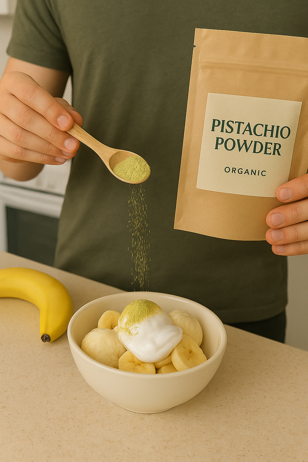 100% Organic Pistachio Powder, Oil-Removed | Vegan Superfood | 250g Pouch
